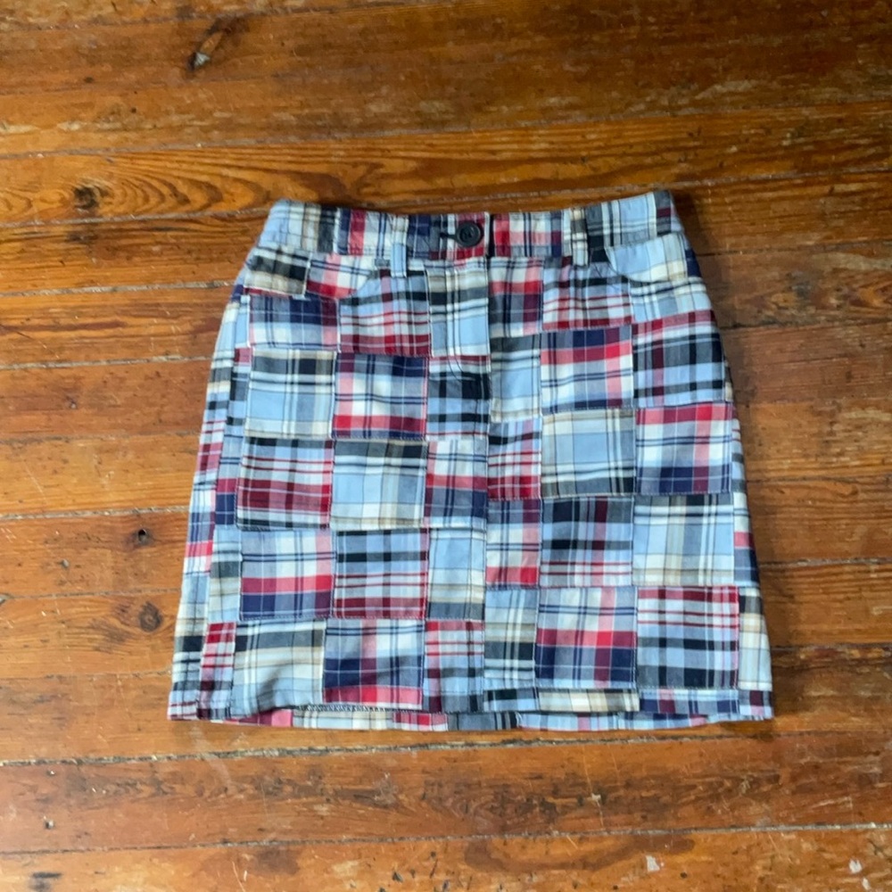 Loft petite madras skirt